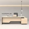 Smart ash light L Shaped Executive Desk