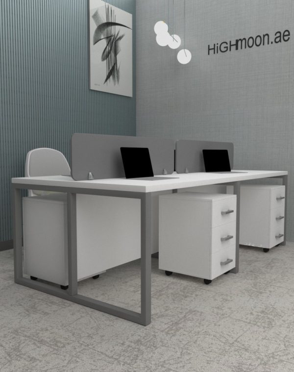 White top with grey leg workstation