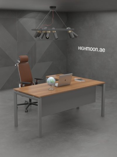 Pyramid Economic L Shaped Desk With Grey Panel