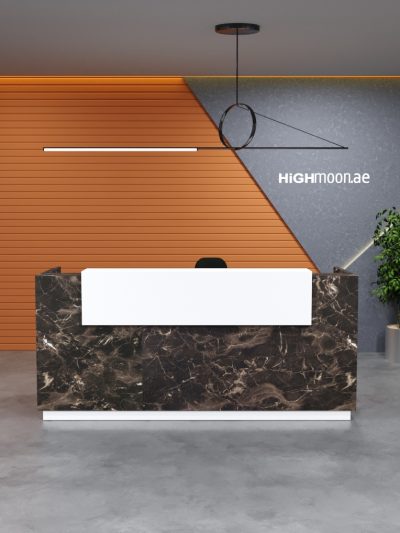 Lieu Series Reception Desk With White Panel