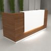 Myna Reception Desk With White Panel