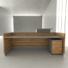 Blox Reception Desk With Grey Panel