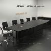 Aby Full Black Conference Table