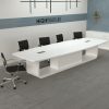 full white conference table