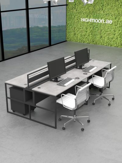 Magnet 4 cluster Workstation With Black Leg