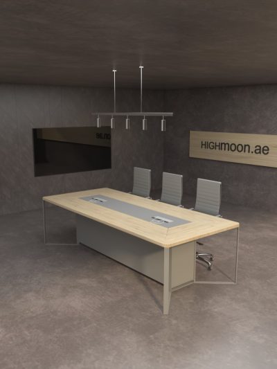 Micro Meeting Table With Grey Leg