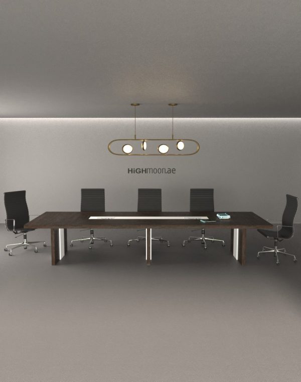 Risk Conference Table With White Leg