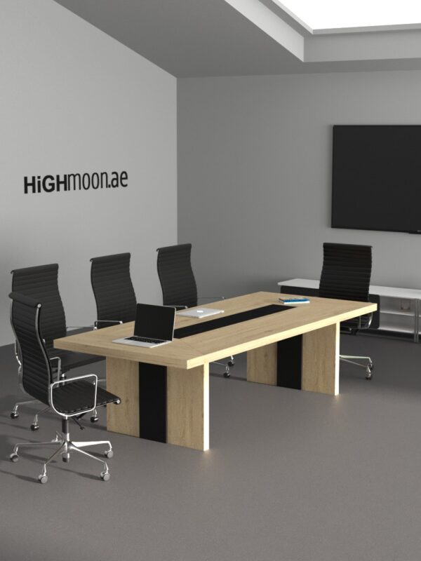 Risk Meeting Table With Black Leg