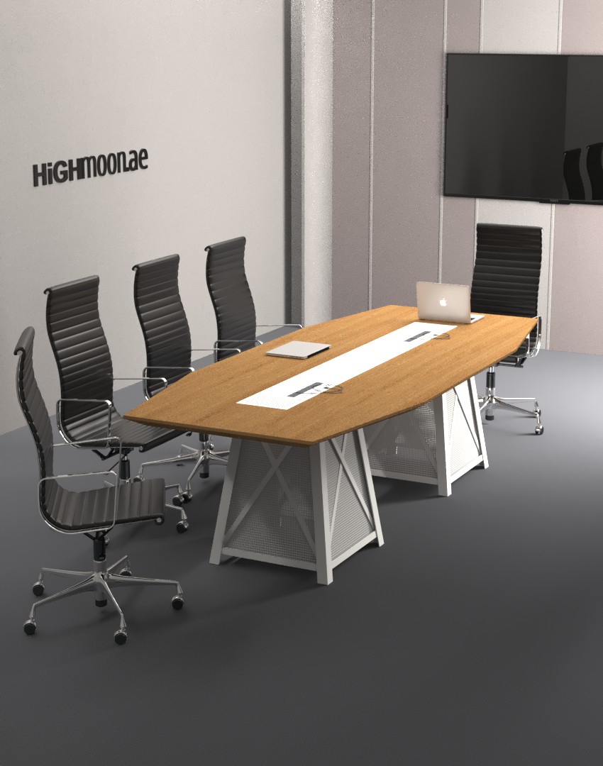 Indus Meeting Table With White Leg
