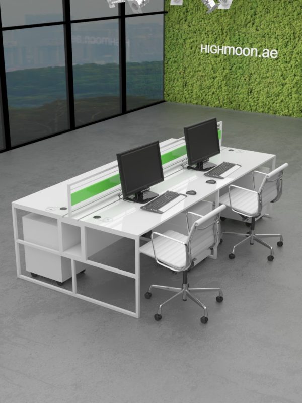 Magnet 4 Cluster Workstation White And Green