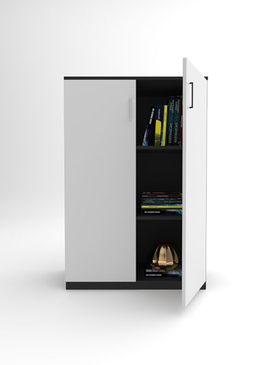 Apple Medium Height Cabinet With Black Body