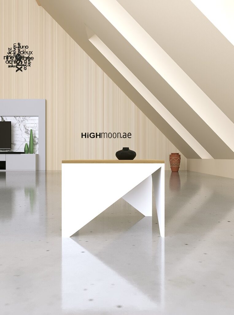 Blend Square Coffee Table With White Leg