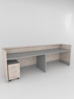 Thorne Reception Desk With Grey Panel