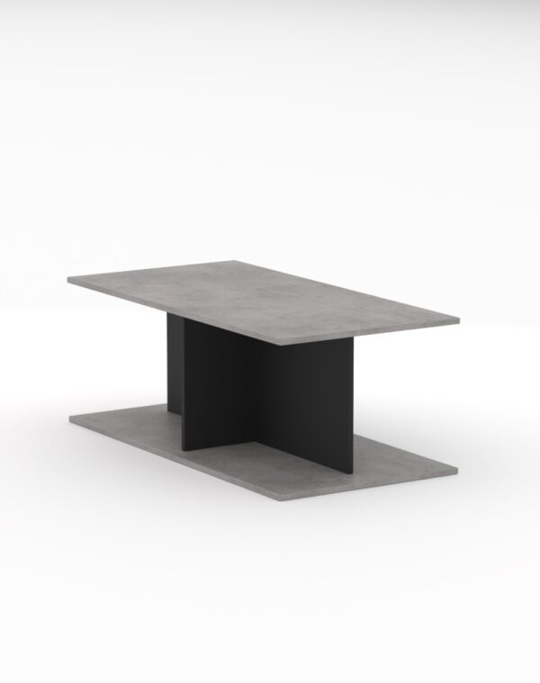 Nume Rectangular Coffee Table With Black Leg