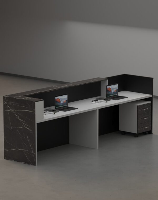 Vague Reception desk With Black Panel