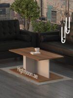 Nume Rectangular Coffee Table With White Leg