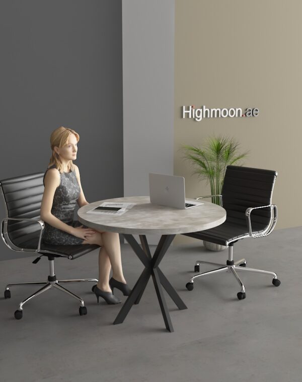 Round meeting table clearance and chairs