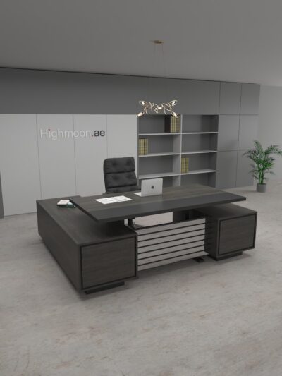 Kora Ergonomic Desk With Black Leg