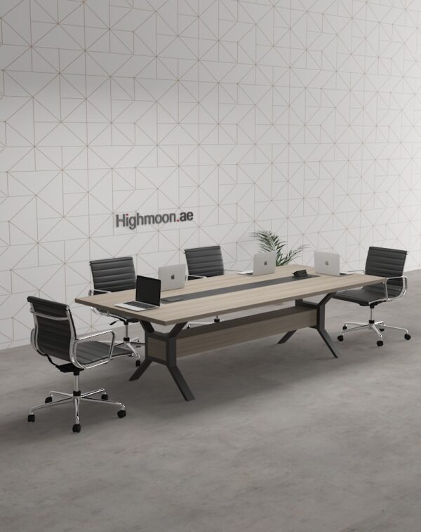 Cantro Meeting Table With Black Leg