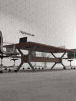 Cantro Meeting Table With Grey Leg