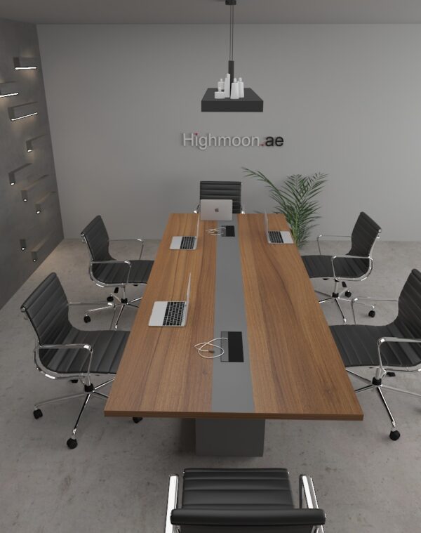 Quad Meeting Table With Grey Leg (Straight Top)