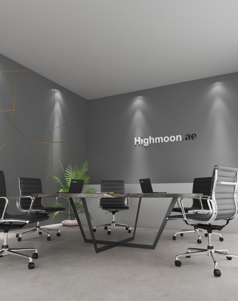Plus Round Meeting Table With Black Leg office furniture in dubai