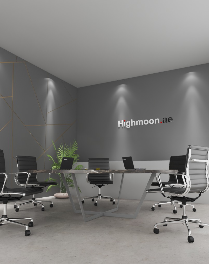 Plus Round Meeting Table With Black Leg office furniture in dubai