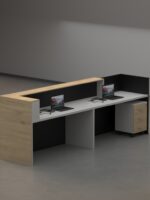 Vague Reception desk with grey panel