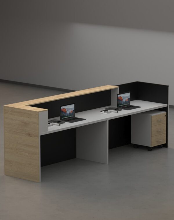Vague Reception desk with grey panel