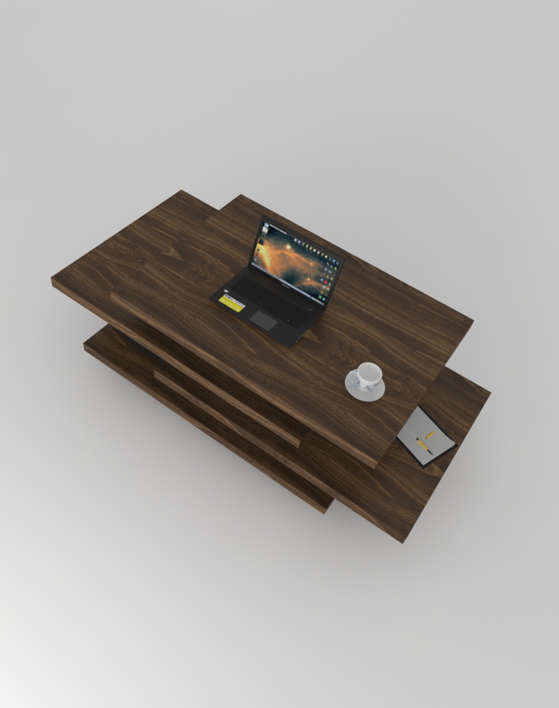 Dust Coffee Table With Black Leg office furniture in dubai