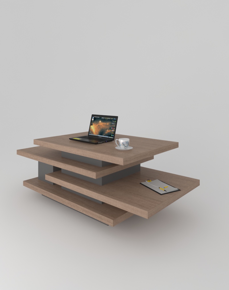 Dust Coffee Table With Grey Leg