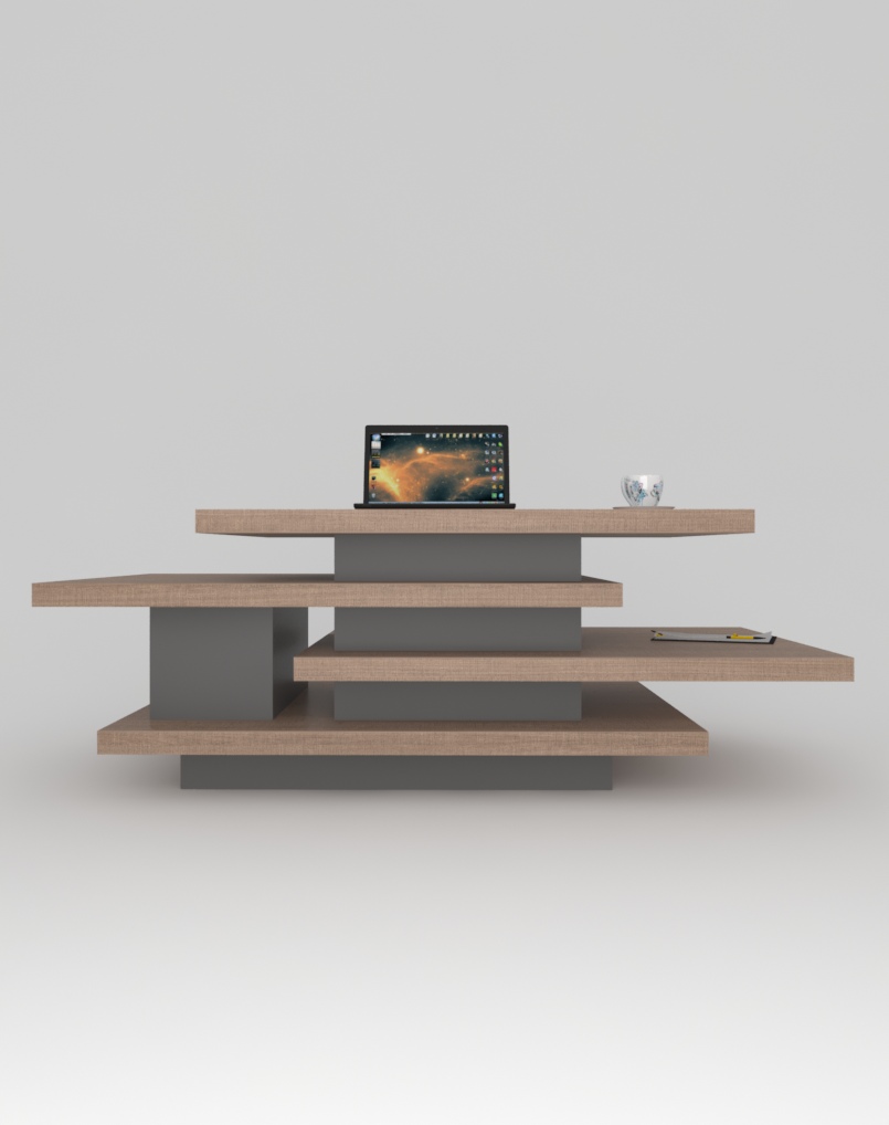 Dust Coffee Table With Grey Leg