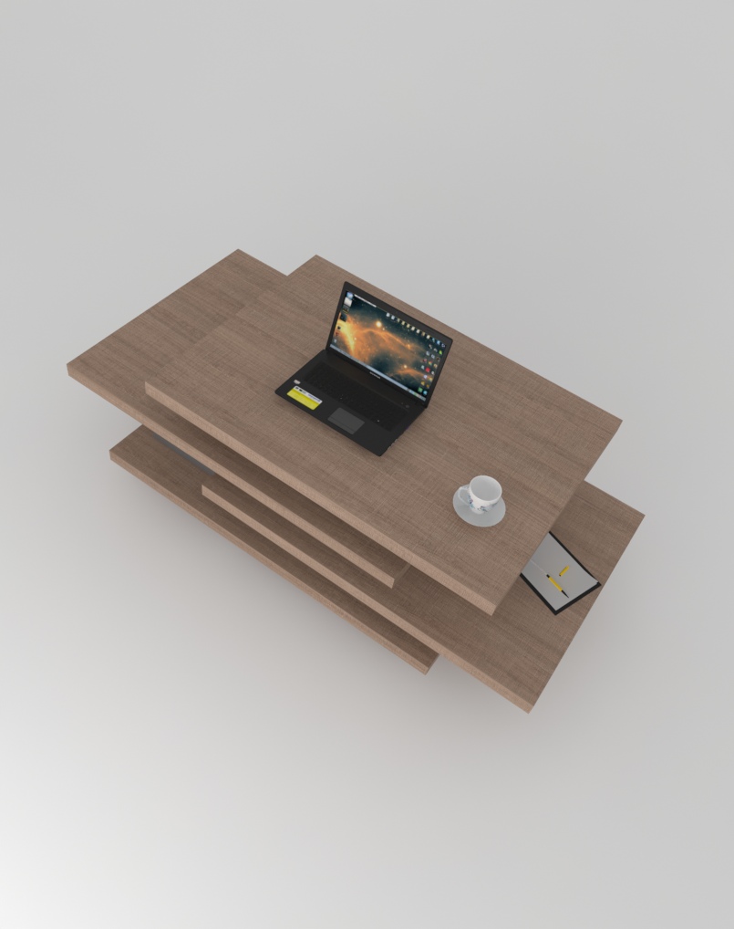 Dust Coffee Table With Grey Leg