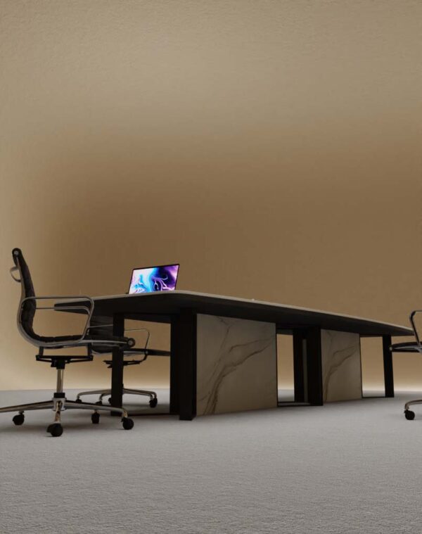 Blade Conference Table With Black Leg