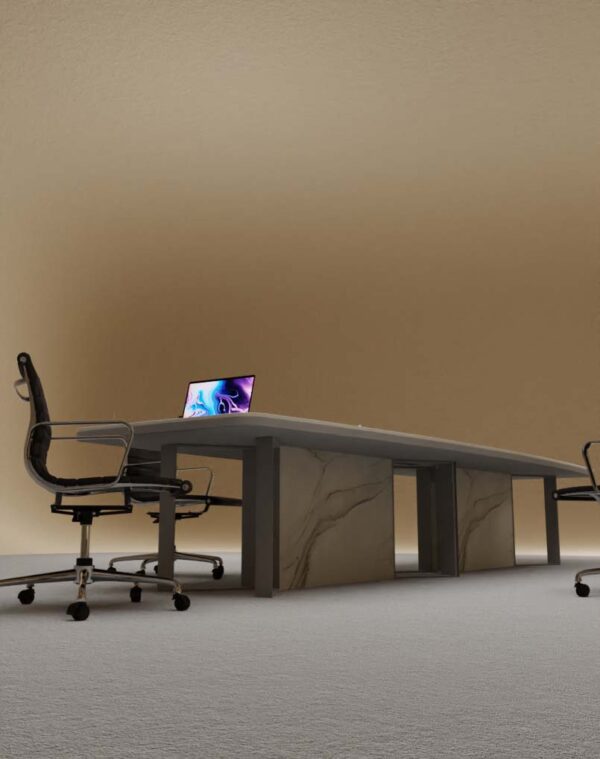 Blade Conference Table With Black Leg