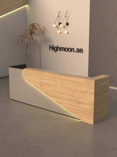 Vague Reception Desk With White Panel