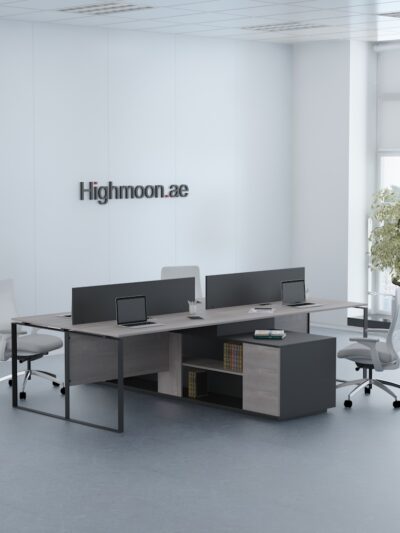 Sync Quad L Shaped Workstation