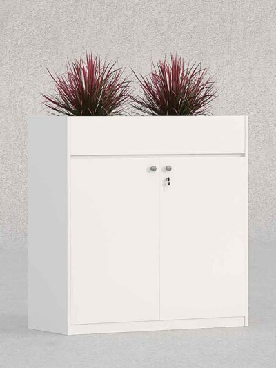 low height planter cabinet