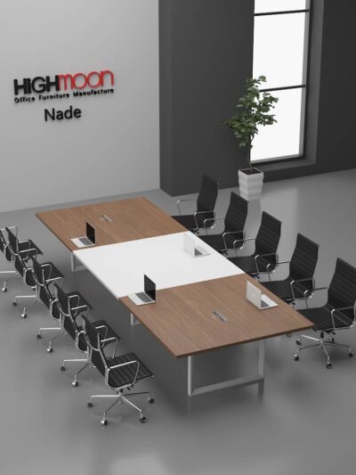 Nade Boardroom Table (White Leg)