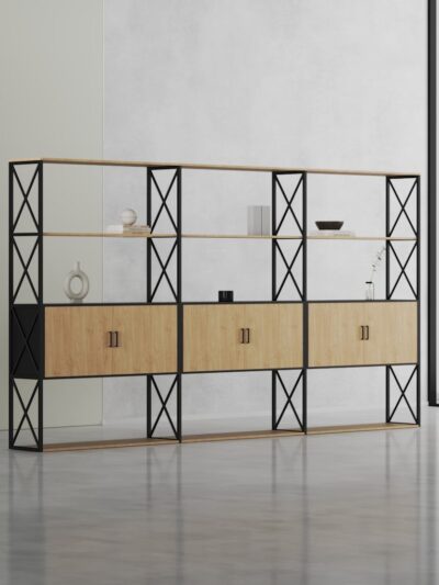 Cube Executive Display Cabinet (Black Leg)