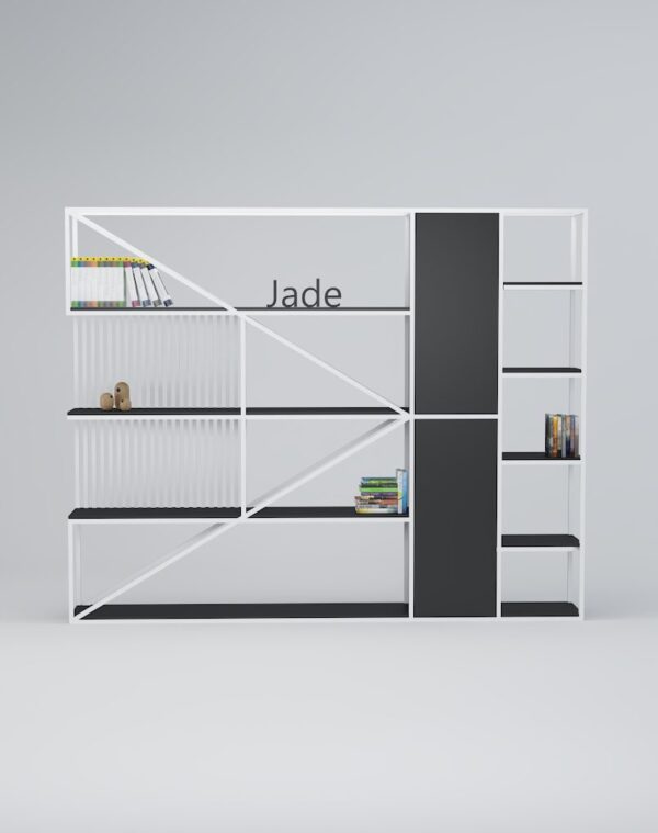 Jade Manager Display Cabinet (White Leg)