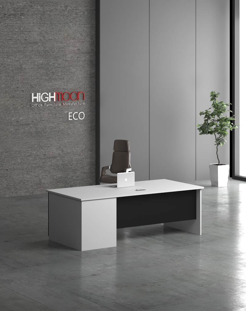 Eco Straight Executive Desk - Highmoon Office Furniture Eco Straight Executive Desk