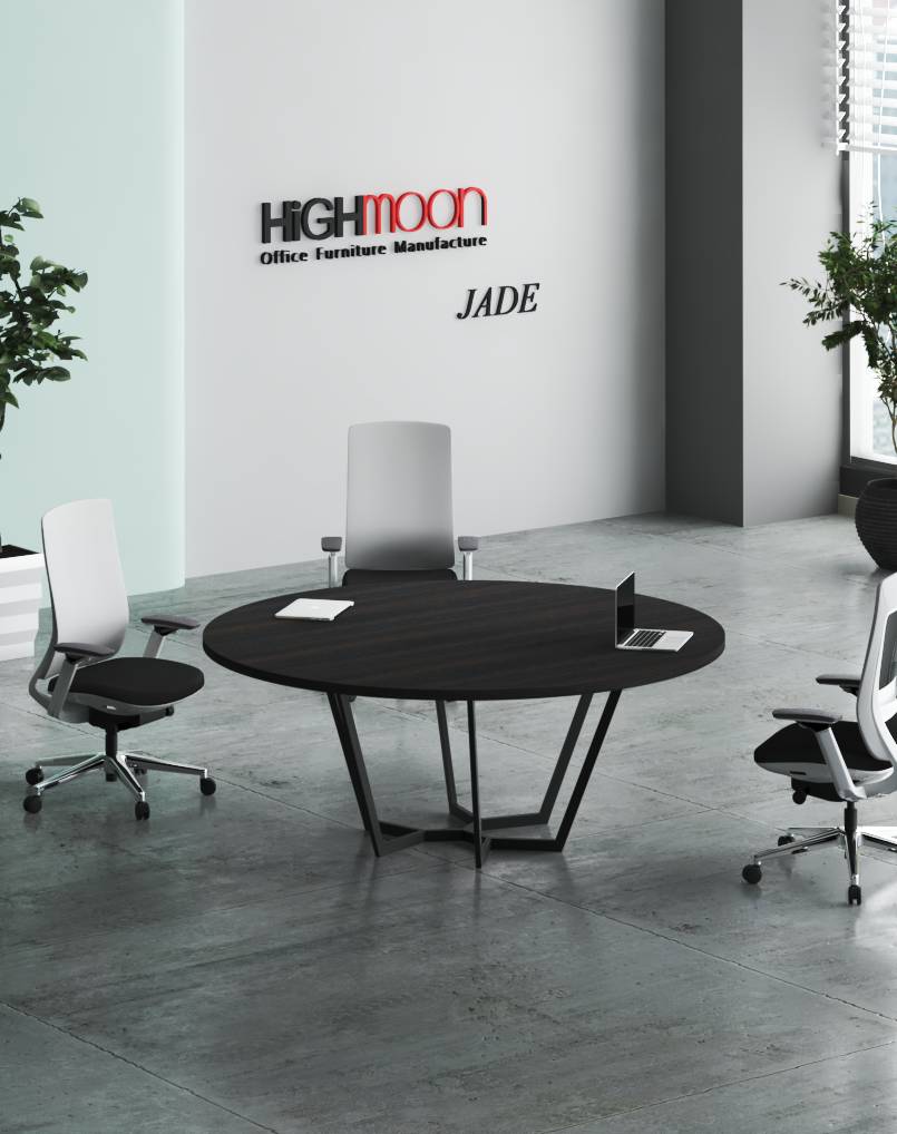 Jane Round Meeting Table Black Highmoon.ae