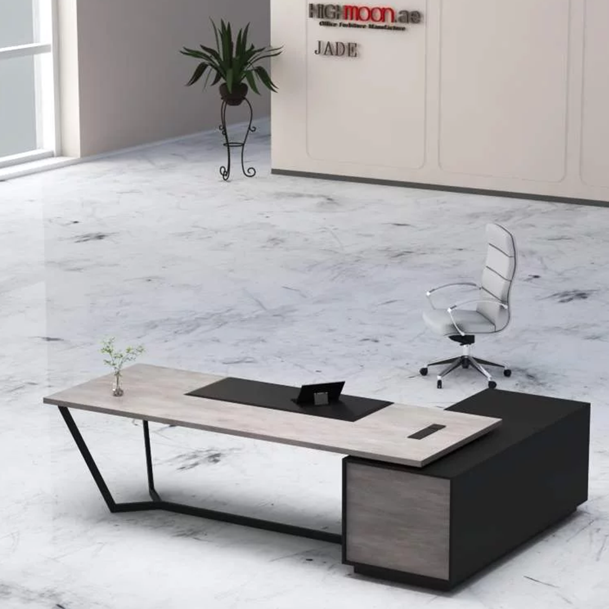 Jade Executive Desk Modern and Sleek Design