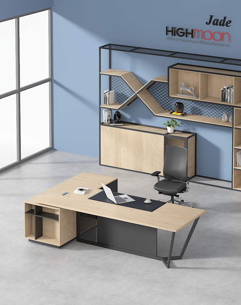 Jade CEO Desk (Black Leg)