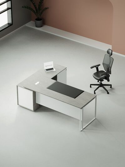 Sync Manager Desk (White Leg)