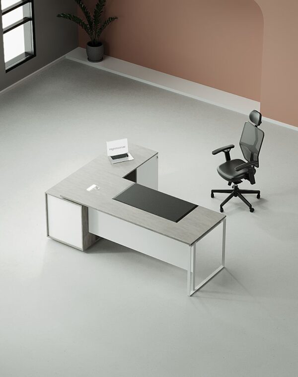 Sync Manager Desk (White Leg)