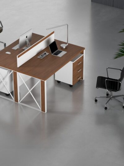 Cube 2 Cluster Workstation (White Leg)