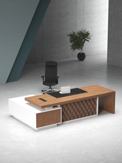 Lux Executive Desk (White Leg)